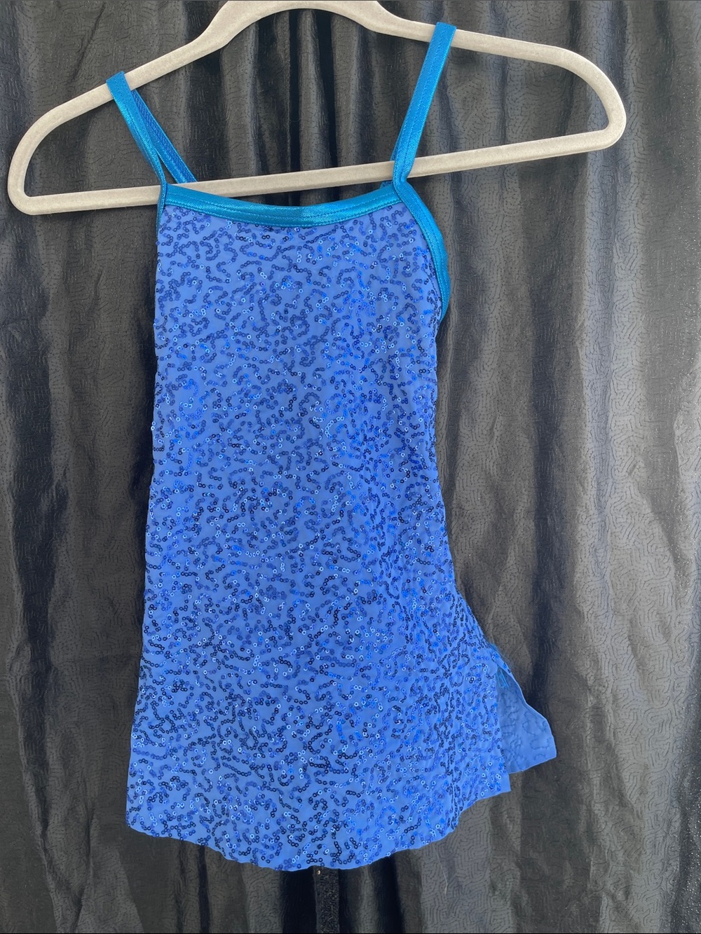 Balera Royal Blue Sequin Fabric Panel IC